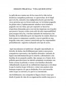 ENSAYO PELICULA ‘‘UNA ACCION CIVIL’’