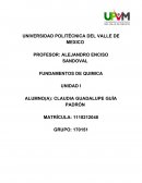 FUNDAMENTOS DE QUIMICA UNIDAD I