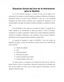 Situación Actual del Uso de la Información para la Gestión-