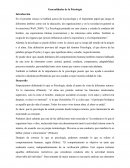 Generalidades de la Psicología Introducción