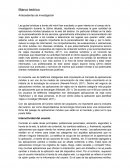 Antecedentes de investigación