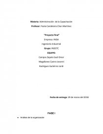 Ejemplo y fases de la capacitación 3 y 4 “Proyecto final”. Página 1
