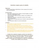 Keratina casera para el cabello- Materiales