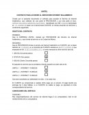 Contrato CONTRATO PARA ACCEDER AL SERVICIODE INTERNET INALAMBRICO