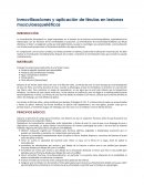 Inmovilizaciones y aplicación de férulas en lesiones musculoesqueléticas