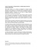 Lectura: Librecambio vs. Proteccionismo: un debate desde la teoría del comercio internacional.