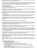 Presupuesto General de la Nación. Principios Presupuestarios