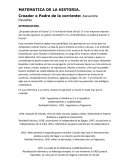 Investigación Matemática de la Historia