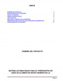 SISTEMA AUTOMATIZADO PARA EL PREREGISTRO EN LINEA DE ALUMNOS DE NUEVO INGRESO EN LA UNIVERSIDAD TECNOLÓGICA DE LA REGIÓN NORTE DE GUERRERO