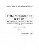 “DECALOGO DE BERNAL”