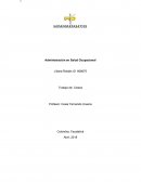 Trabajo de: Costos Administración en Salud Ocupacional