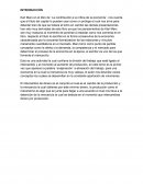 Karl Marx en el libro de ¨La contribución a la crítica de la economía¨