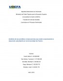 Análisis de las posibles consecuencias que esta causando la deserción estudiantil en la Universidad de Falcón