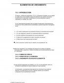 El reporte “ Análisis del crecimiento” o E.G.S.