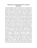 IMPORTANCIA DEL DIAGNÓSTICO Y EVALUACIÓN EMPRESARIAL
