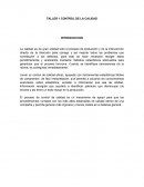 TALLER 1 CONTROL DE LA CALIDAD