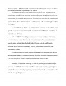 Resumen Capítulo 4: Administración de la información de marketing para conocer a los clientes