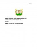 NONBRE DEL TRABAJO: RESUMEN DE LIBRO