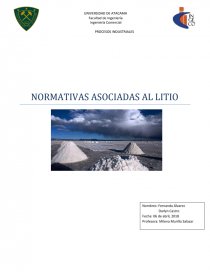 NORMATIVAS ASOCIADAS AL LITIO. Página 1