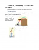 Vectores colineales y concurrentes en forma
