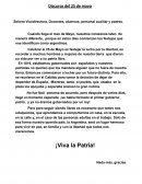 Señora Vicedirectora, Docentes, alumnos, personal auxiliar y padres.