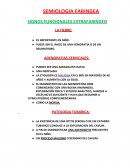 SEMIOLOGIA FARINGEA SIGNOS FUNCIONALES EXTRAFARINGEO