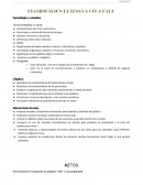 PLANIFICACIÓN DE LENGUA 6TO GRADO Aprendizajes y contenidos