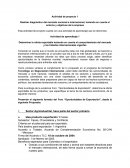 Actividad de proyecto 1 Realizar diagnóstico del mercado nacional e internacional, teniendo en cuenta el entorno y objetivos de la empresa