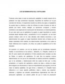 LOS DETERMINANTES DEL CAPITALISMO