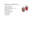 Algoritmos.Para ver una película en cine