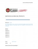 GESTION DE ALCANCE DEL PROYECTO