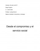 Desde el compromiso y el servicio social
