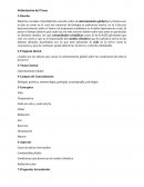 Delimitacion del tema: Calentamiento Global