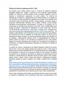 Política de infancia y adolescencia 2011- 2021