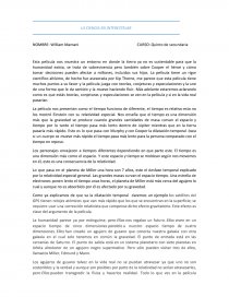 LA CIENCIA EN INTERESTELAR. Página 1