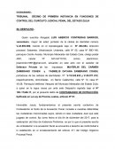 Contestación a una acusación del Ministerio Publico