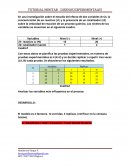 En una investigación sobre el estudio del efecto de dos variables