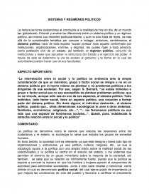 CUALES SON LOS SISTEMAS Y REGIMENES POLITICOS. Página 1
