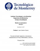 Modelos de Optimizacion stituto Tecnológico y de Estudios