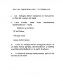 PAUTAS PARA REALIZAR LOS TRABAJOS