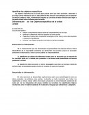 Identificar los objetivos específicos