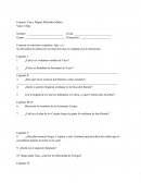 Examen de la novela, YUYO, Miguel Meléndez Muñoz Se descontará un punto por las oraciones que no cumplan con la instrucción.