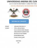 Historia del concreto PRESENTACION
