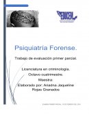 Psquiatria forense INTRODUCCIÓN.