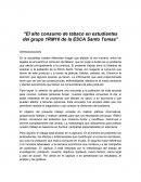 El alto consumo de tabaco en estudiantes del grupo 1RM10 de la ESCA Santo Tomas