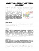 COMENTARIO SOBRE “LOS TIGRES DEL ASIA”