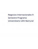 La Estrategia de Internacionalización por el Método de las Distancias CAGE Negocios Internacionales 9 Semestre Programa Universitario UDV Banrural