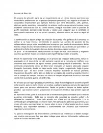 El proceso de selección parte de un requerimiento de un cliente interno. Página 1