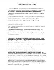 Preguntas caso Seven Eleven Japón. Página 1
