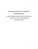 políticas públicas y sistema internacional